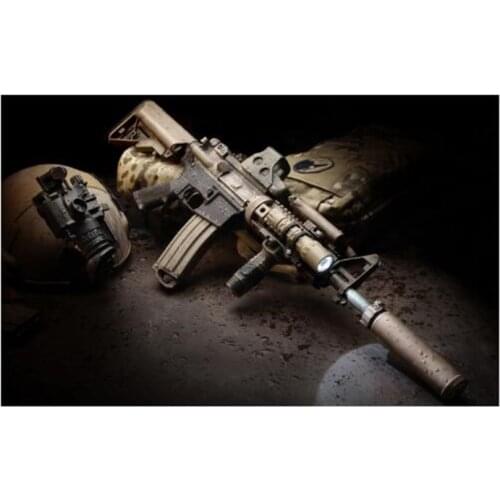 Diamond embroidery abstract needlework cross stitch set square resin diamond painting art wall Gun picture