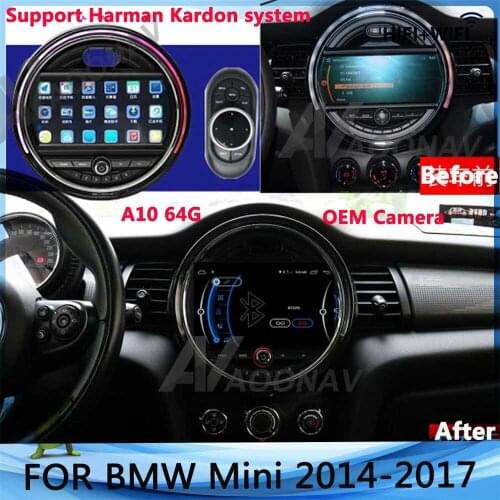 Android 10. 4+64GB 7 INCH Car Radio Audio Player Multimedia GPS FOR BMW Mini R60 R61 2014-2017 Car Headunit Stereo Autoradio