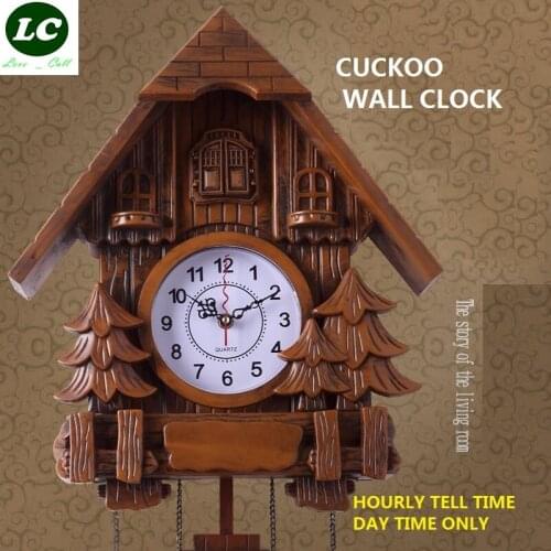 Cuckoo clock Fashion living room wall clock 20inch alarm clock quality swing pocket watch modern brief