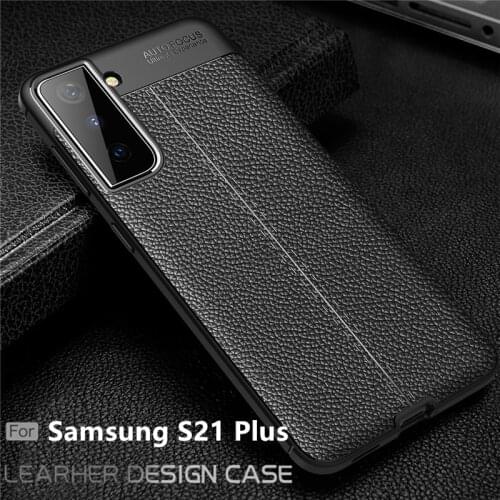For Samsung Galaxy S21 Plus Case For Samsung S21 Plus Capas TPU Bumper Leather For Fundas Samsung M21 A51 A71 S20 S21 Plus Cover