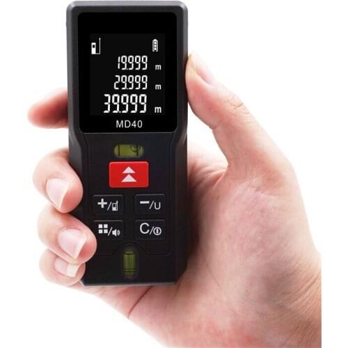 JRTMFG Laser Rangefinder Electronic Laser Tape Measure Construction Tools Double Horizanal Bubble Handheld Laser Distance Meter