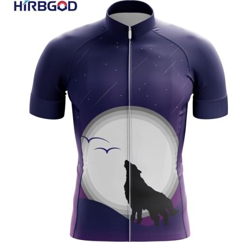 HIRBGOD Mens Summer Cycling Jersey Blue Meteor Shower Eelement Breathable Bicycle Clothes Outdoor Bike Short-Sleeved,TYZ685-01
