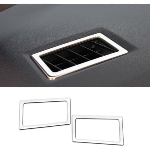 Console Air Conditioning Outlet Air Vent Trim Car Accessories Stainless Steel 1 for Toyota Corolla Altis E170 2013/14/15/16/17