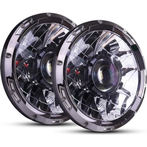 Laser Middle 7 Inch LED Headlight With Laser Core For Jeep Wrangler For Offroad Drving Lights