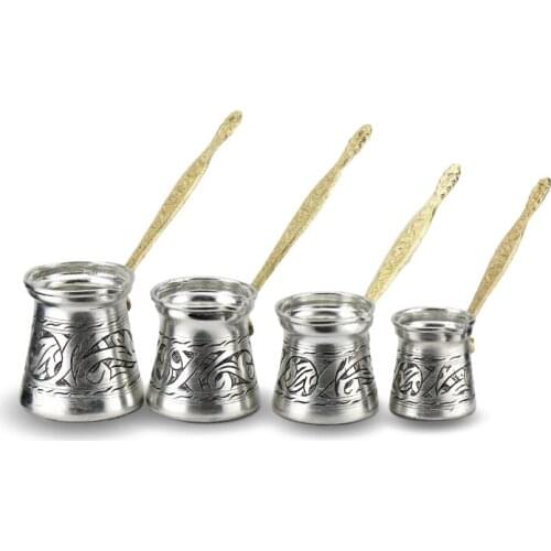 Morya Copper Turkish Coffee Pot Cafetera Pitcher Stove Top Coffee Maker Espresso Pour Over Coffee Pots Moka Pot Kettle Barista