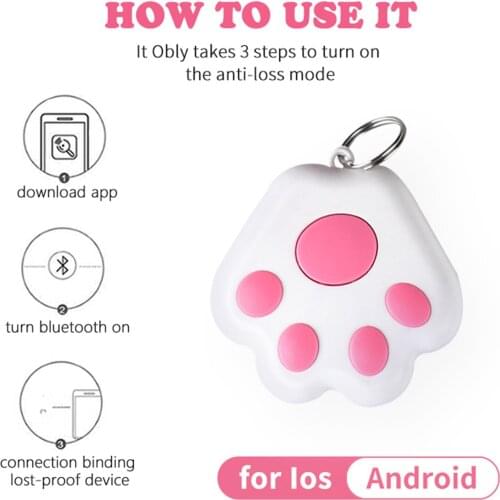 Mini Smart GPS Tracker Key Finder Locator Wireless Bluetooth Anti-Lost Alarm Sensor Device For Kids Pets Cat Motorcycles Luggage