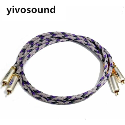Pair XLO Signature S3-1 Singled-Ended HiFi RCA Cable Hi-end CD Amplifier Interconnect 2RCA to 2RCA Male Audio Cable
