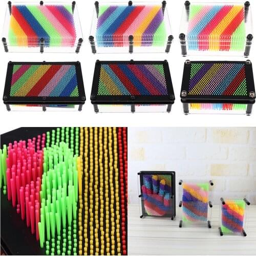 Plastic 3D Pin Art Sculpture Pin Impression Toy Great Toy for Kids