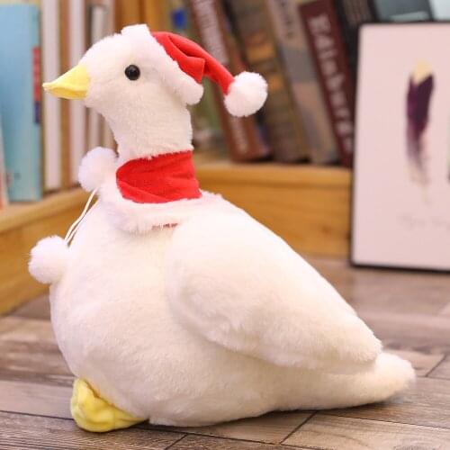 Plush Toy Cartoon Animal Duck With Hat Stuffed Soft Cute Toy Dolls Christmas Gift For Children