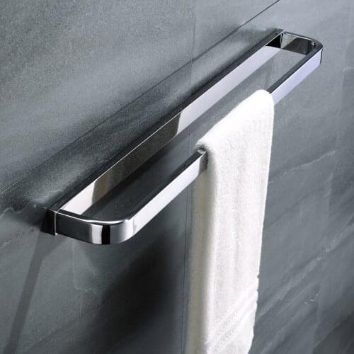 Towel Bar Stainless Steel Bathroom Accessories Towel Rod Chrome Polished Single Towel Bar Towel Rail Towel Holder