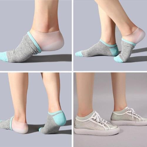 Silicone Invisible Inner Height Insoles Outdoor Foot Protection Pad Men Women Heel Cushion Hidden Insole