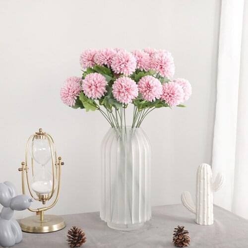 Wedding decoration fake Hydrangea Flowers Artificial Flowers Plants Bouquet Silk Blooming Bridal Gifts Garden Home Decor