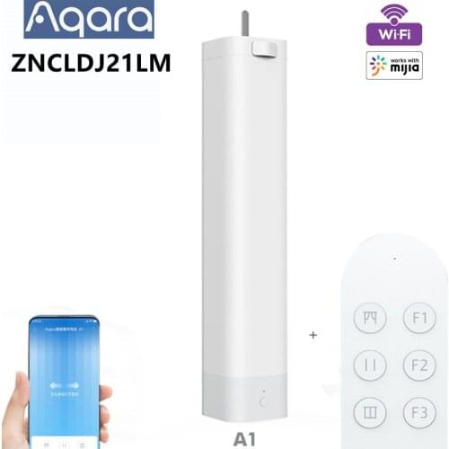 WiFi Direct Link Aqara A1 and remote Curtain motor Smart Intelligent Electric Curtain Motor works with mijia Mihome,No need Hub