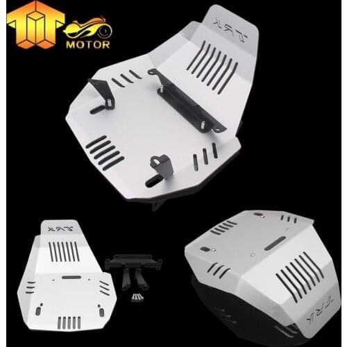 CK CATTLE KING Silver Aluminum CNC Engine Protection Cover Bash Guard Sump Plate For Benelli TRK502 TRK502X TRK 502 Jinpeng 502