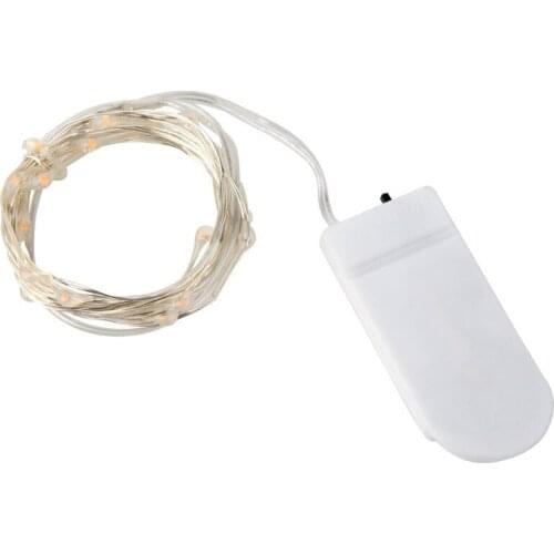 1M/2M LED Copper Wire Garland String Light Battery CR2032 Powered Waterproof Christmas Wedding Party Decoration Bottle Light