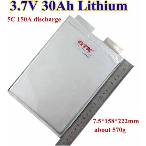 10pcs li-ion battery 3.7v 30Ah 5C lithium battery cells diy 12V 24v li-ion battery pack for electric bike ebike power electrics