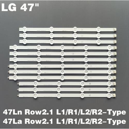 12pcs x 47" LED Backlight Strips for LG 47" TV 47LN5200 LG47LP360 7LN540S 47LN519C 47LN613S 6916L-1174A 1175A 1176A 1177A