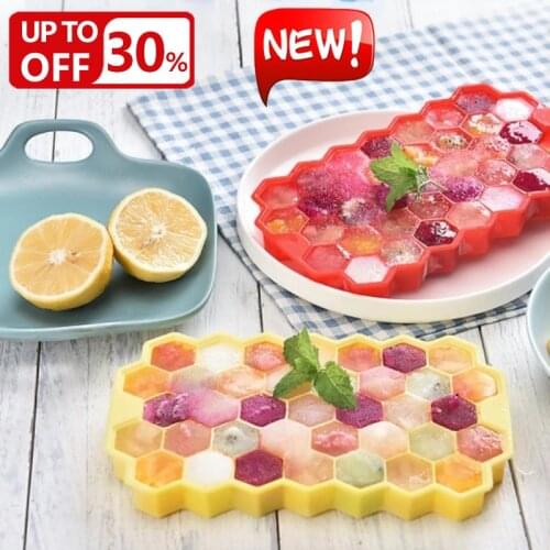 2/5PCS Ice Cube Maker Silicone Moulds Honeycomb Ice Cube Tray Magnum Silicone Mold Forms Food Grade Mold For Whiskey Cocktail