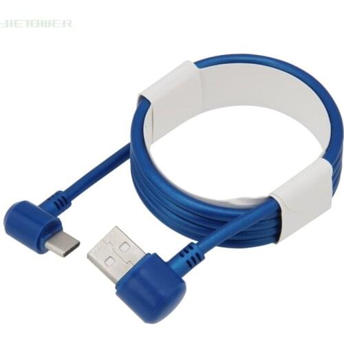 300pcs/lot Double Elbow USB Type C Cable USB C To USB A Charger Cord for Samusng Galaxy Note9 S9 S8 Huawei P20 Xiaomi MIX2