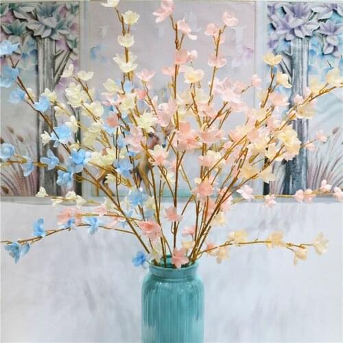 5pcs /lot 5 forks silk artificial Kapok flower branch wedding aggranment fake simulation kapob display flower factory price