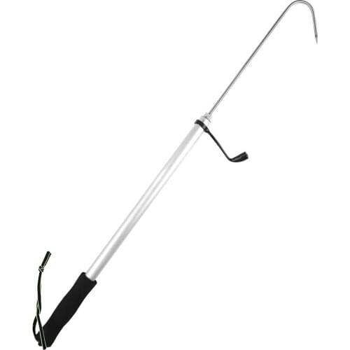 60/90/120cm Fishing Gaff Stainless Steel Sea Telescopic Spear Hook Gripper Tackle Outdoor Fishing Tackle Fishing Accessories