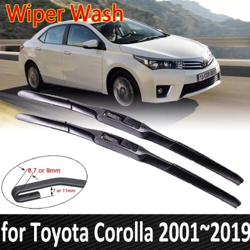 Car Wipers Blade for Toyota Corolla 2001~2019 E120 E130 AR10 E121 E160 E170 Accessories Windshield Wipers Wagon Hatchback Saloon