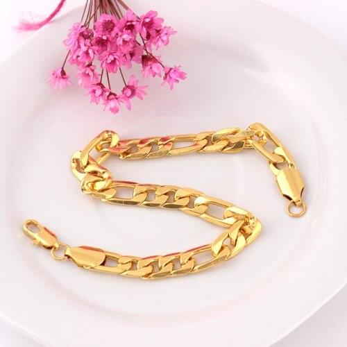 CHUNSHI EMO Euramerican Fashion 3 to 1 NK Gold Bracelet 18K Bracelets On Hand Shiny For Mens And Womens Accessories Wholesale