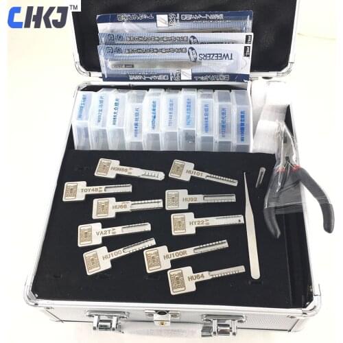 CHKJ 100% Original Honest 10 in 1 Auto Locksmith Tool Car Key Moulds for Key Profile Duplicating Moulding Tool Set Free Shipping
