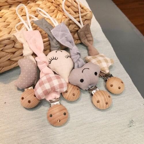 Baby Pacifier Clip Chains Eco-friendly Pacifier Clips Holder Chain Baby Christmas Gift Pacifier Clips