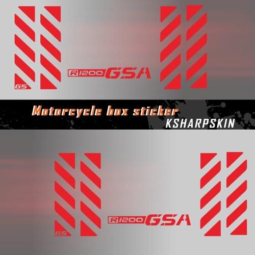 For BMW R1200GSA r 1200 gsa Reflective Stickers Motorcycle Tail Top Side Box Cases Luggage Aluminium Adventure Luggage Sticker