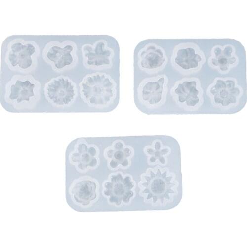 Epoxy Resin Flower Pendant Silicone Mold DIY Jewelry Making Craft Accessories Hairpin Decoration Supplies