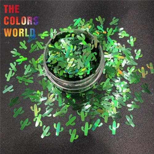 TCT-331 Cactus 8MM Nail Glitter Nail Art Decoration Body Art Face Paint Tattoo Tumblers Shaker Craft Handwork DIY Accessoires