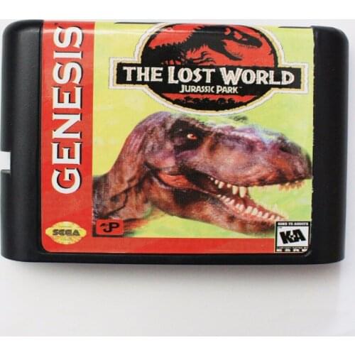 The Lost World Jurassic Park 16 bit MD Game Card For Sega Mega Drive For Genesis