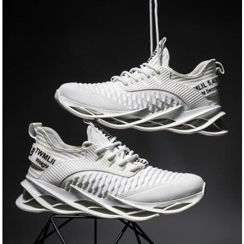 Fashion Men Running Shoes Damping Leisure Sneakers Comfortable Sports Outdoor Cushion Walking Fitness Breathable Blade Sneaker