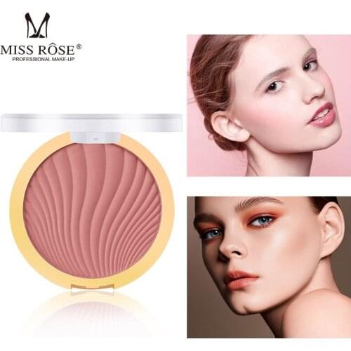 Six color matte blush blush, blush, nude make-up, powder, bright skin color makeup