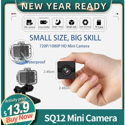 SQ12 Mini Camera Sensor Night Camcorder Motion DVR HD 1080P Micro Camera DV Sport Video small mini Camera SQ 12