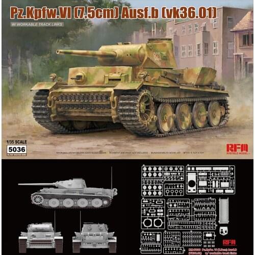 [Rye Field Model] Ryefield Model RFM RM-5036 1/35 Pz.Kpfw.VI(7.5cm) Ausf.B (vk36.01)