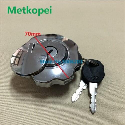 Motorcycle CG125 XF125 chrome petrol fuel tank gas cap seat lock switch for Honda 125cc CG XF 125 tank fuel cap seal supporting