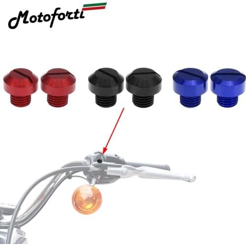Motoforti M10x1.25 Universal 2pcs 4pcs Motorcycle Left Right Side Mirror Hole Plugs Screws Rearview Mirrors Caps Screw