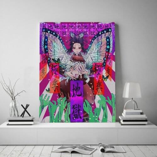 Insect Hashira Shinobu Kocho anime Canvas poster Painting wall Art decor Living room Bedroom Study Home Decoration Prints