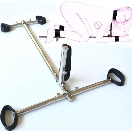 Stainless Steel BDSM Bondage Device Collar Handcuffs Ankle Cuffs Sex Toys For Couples Slave Dog Restraints Adult Games Fetish