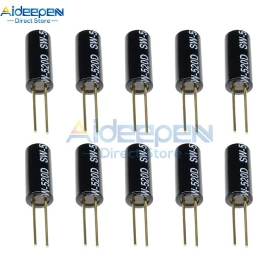 10Pcs/set SW-520D SW-18010P 12V Highly Vibration Switch Ball Tilt Double Bead Angle Spring Sensor Switches