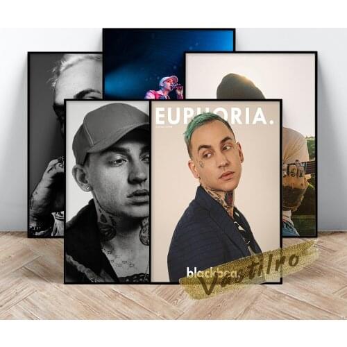 Blackbear Rapper Poster, Hip Hop Rap Singer Wall Deocr, Blackbear Music Star Portrait Painting, Handsome Man Prints, Fans Gift