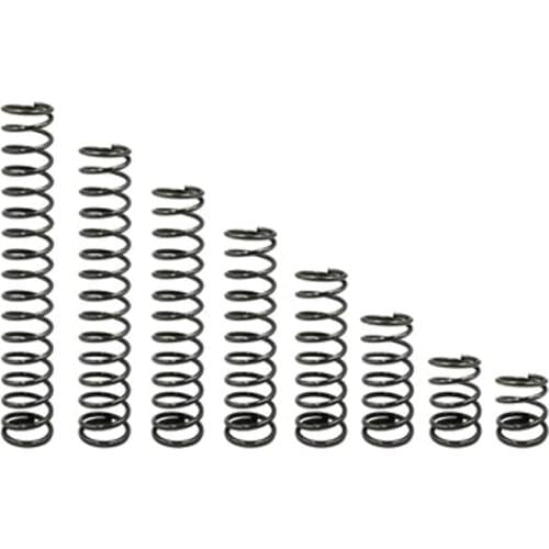 10pcs 1mm wire diameter compression soft spring small big return pressure springs steel 11mm outer diameter 10mm-60mm length