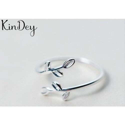 Personality Boho Leaf Rings For Women Charm Wedding Jewelry Adjustable Antique Finger Ring Anillos