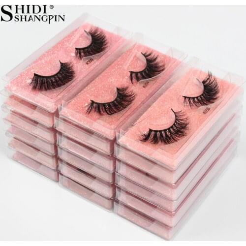 SHIDISHANGPIN Eyelashes Wholesale 3D Mink Lashes Natural False Eyelashes Long faux cils Fake wholesale lashes IN bulk