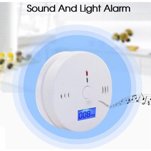 ACJ999 Independent Carbon Monoxide Alarm Carbon Monoxide Alarm Home Coal Stove Honeycomb Soot Detector Lcd Display