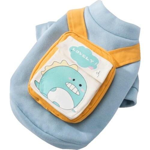 Pretty&Better Dog Clothes Cute Sweater Spring and Autumn Teddy Pet Small Dog Bear Cat Clothes Summer French Bulldog dog coats