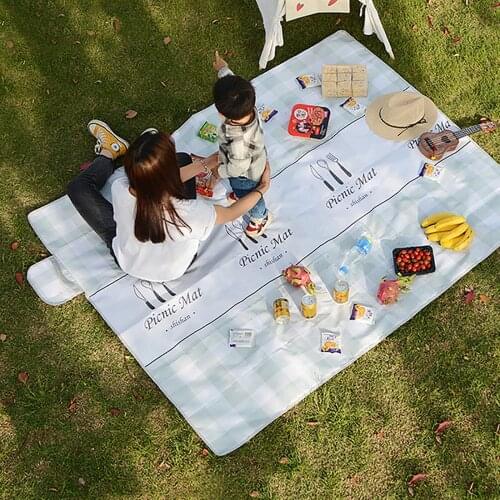 Folding Picnic Mat Waterproof Beach Blanket Washable Mat for Outdoor Camping Hiking and Travel 78"x 59" Portable Ootdoor Gadget