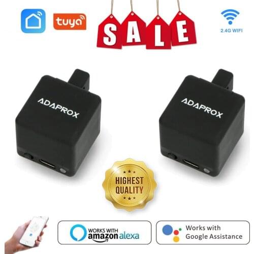 Adaprox Fingerbot Tuya Smart Switch Smallest Robot Work With Alexa Google Assistant Via Smart Life/TUYA/ Adaprox APP